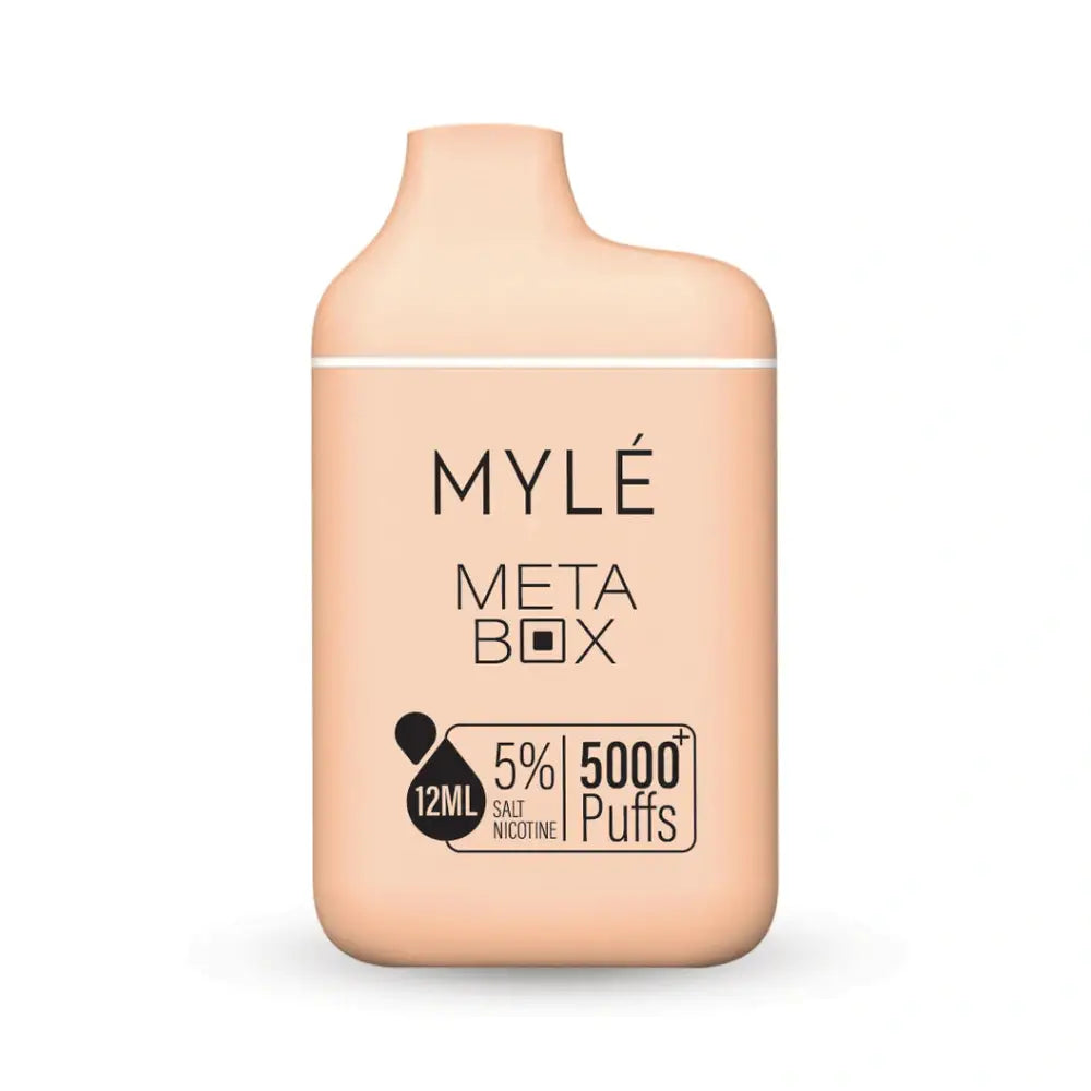 Myle Meta Box Disposable 5000 Puffs - Georgia Peach – VapeDeal.com