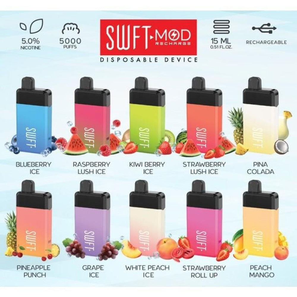 SWFT Bar: 5000 Puffs Disposable Vapes at $15.89