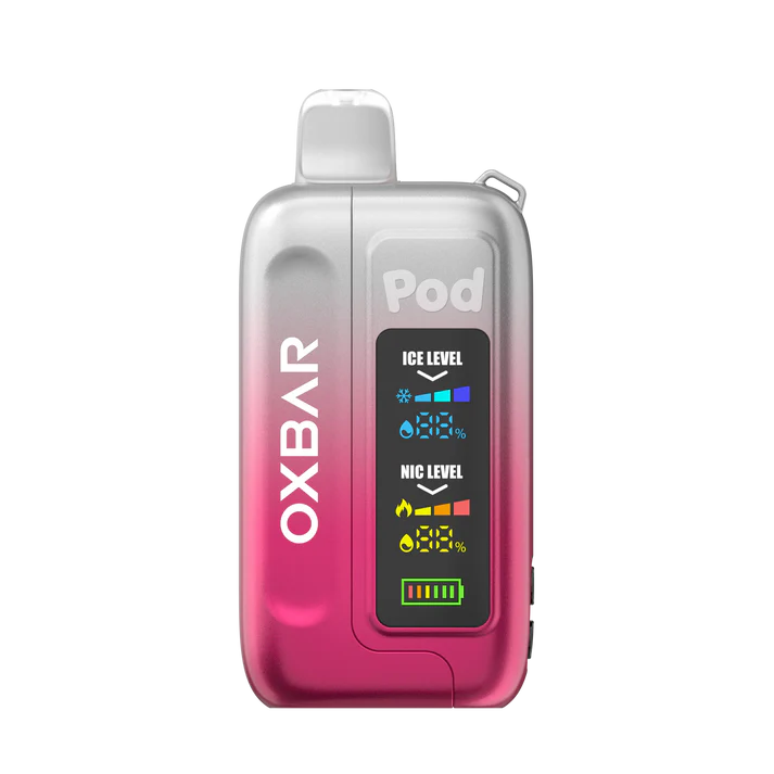 Oxbar Pod x Ice Nic 35000 Puffs Disposable Vape - Clear Crimson