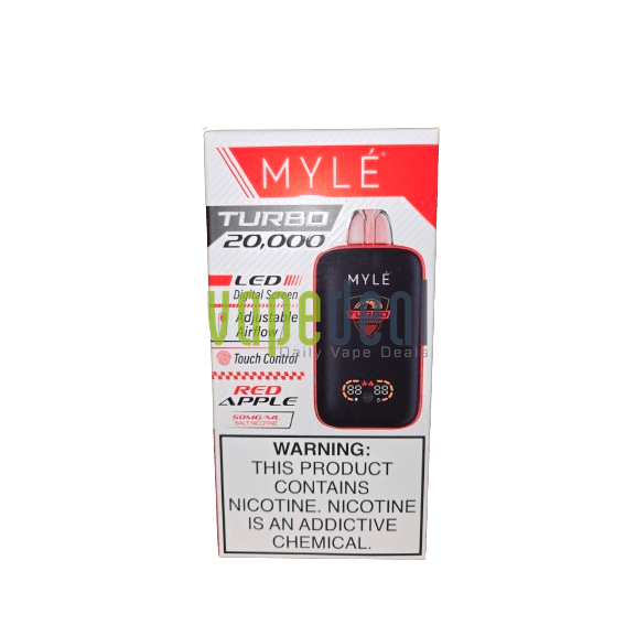 Myle Turbo Disposable 20000 Puffs - Red Apple