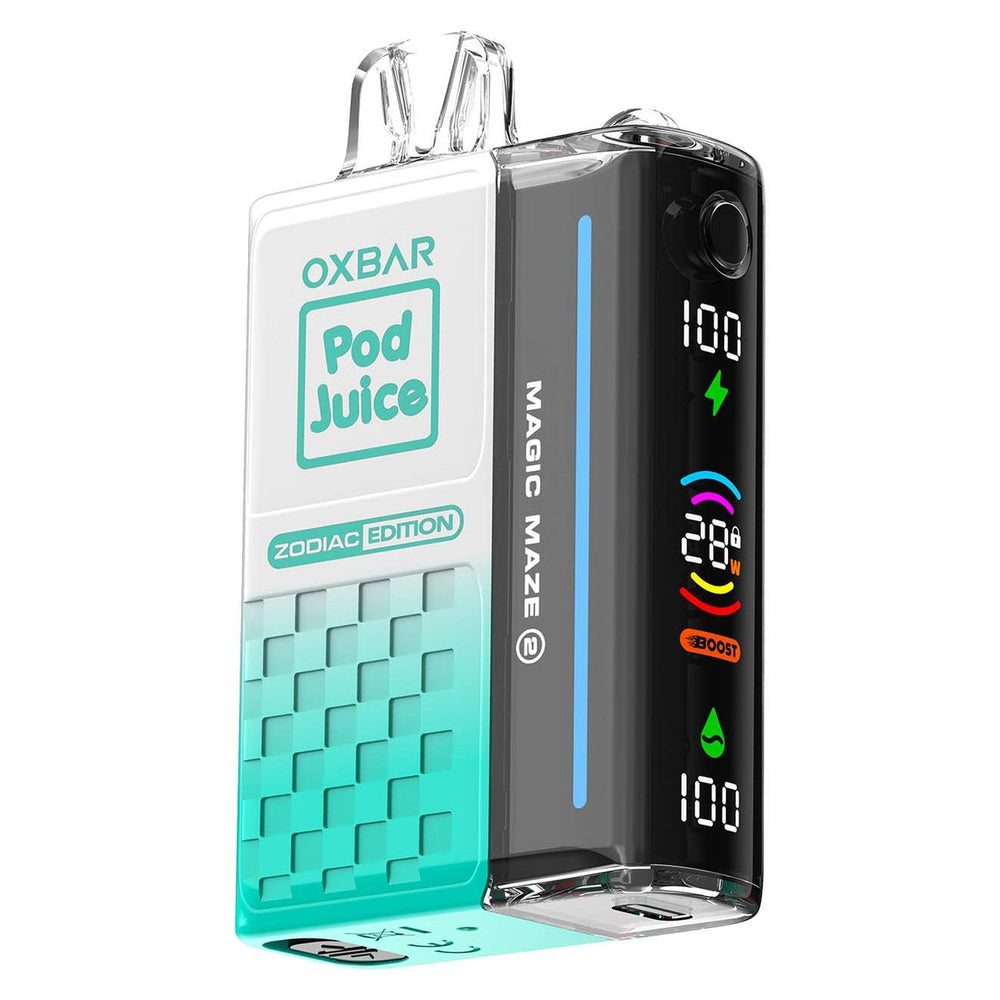 Oxbar Magic Maze 2.0 30000 Puffs Disposable Vape 0% Zero Nicotine - Clear Emerald