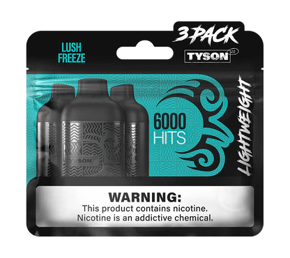 Tyson 2.0 Lightweight 6000 Puffs 3-Pack Disposable Vape by Mike Tyson