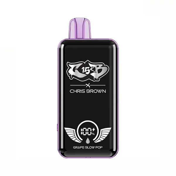 Chris Brown CB15K Disposable Vape 15000 Puffs - Grape Blow Pop