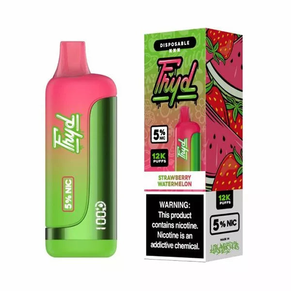 Fryd 12000 Puffs Disposable Vape w/ LCD Display Strawberry Watermelon ...