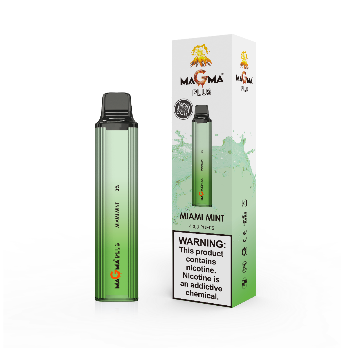 Lava Plus Magma 4000 Puffs Disposable - Miami Mint