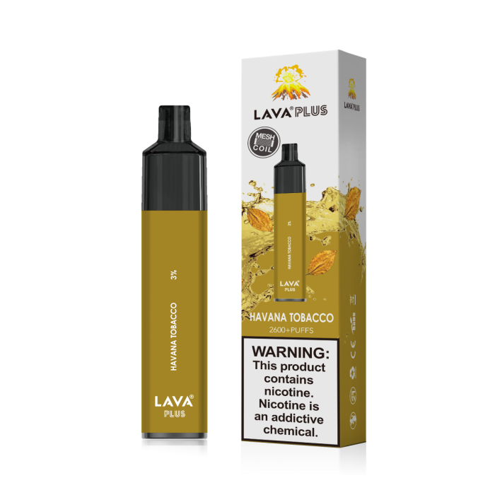 Lava Plus 2600 Puffs Disposable - Havana Tobacco