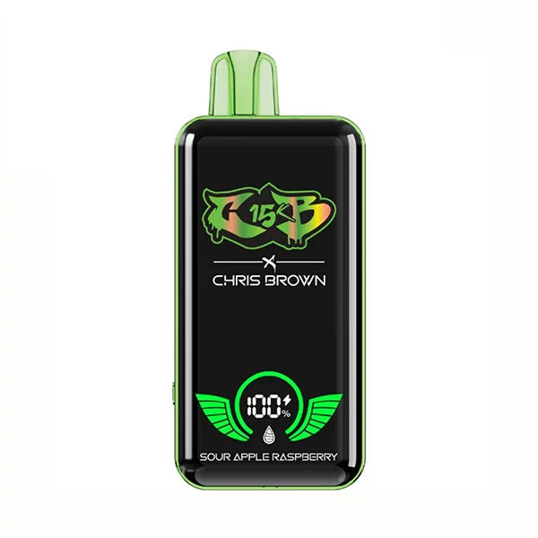 Chris Brown CB15K Disposable Vape 15000 Puffs - Sour Apple Raspberry