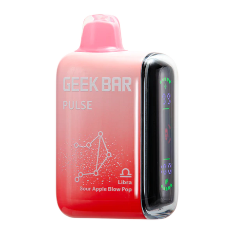 Sour Apple Blow Pop (Libra) - Geek Bar Pulse 15000 Puffs Disposable Vape