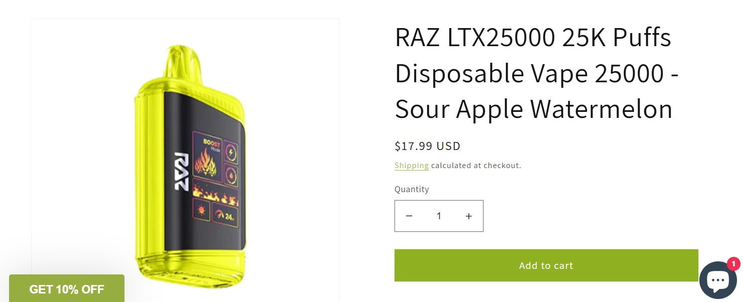 Raz Sour Apple Watermelon