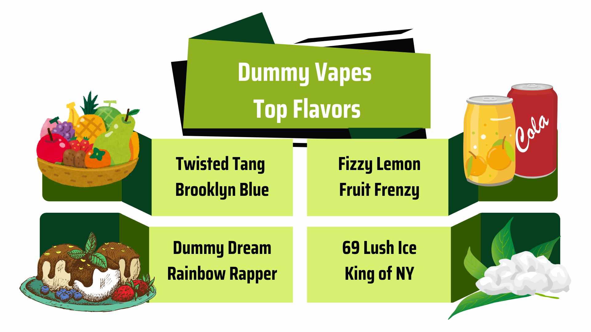 Top flavors of dummy vape