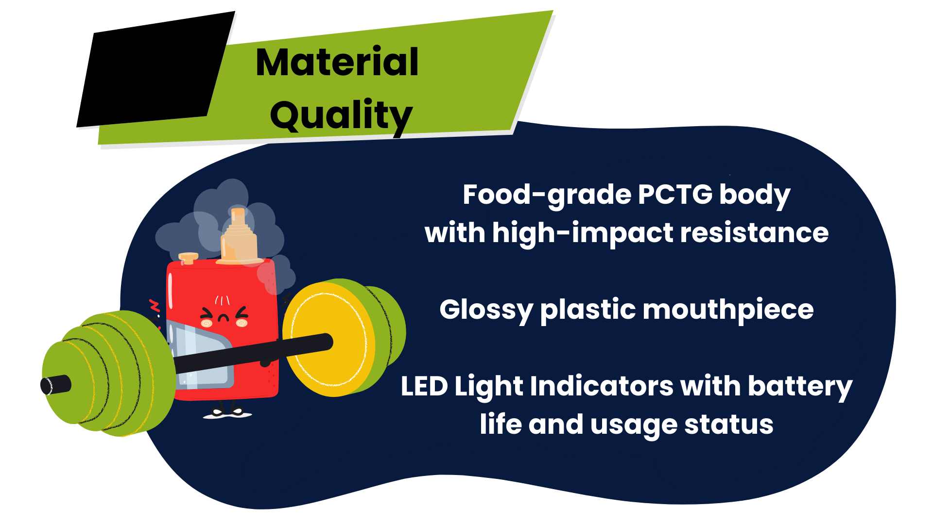 material quality of vape